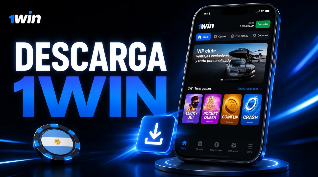 Descarga de 1win app en Argentina