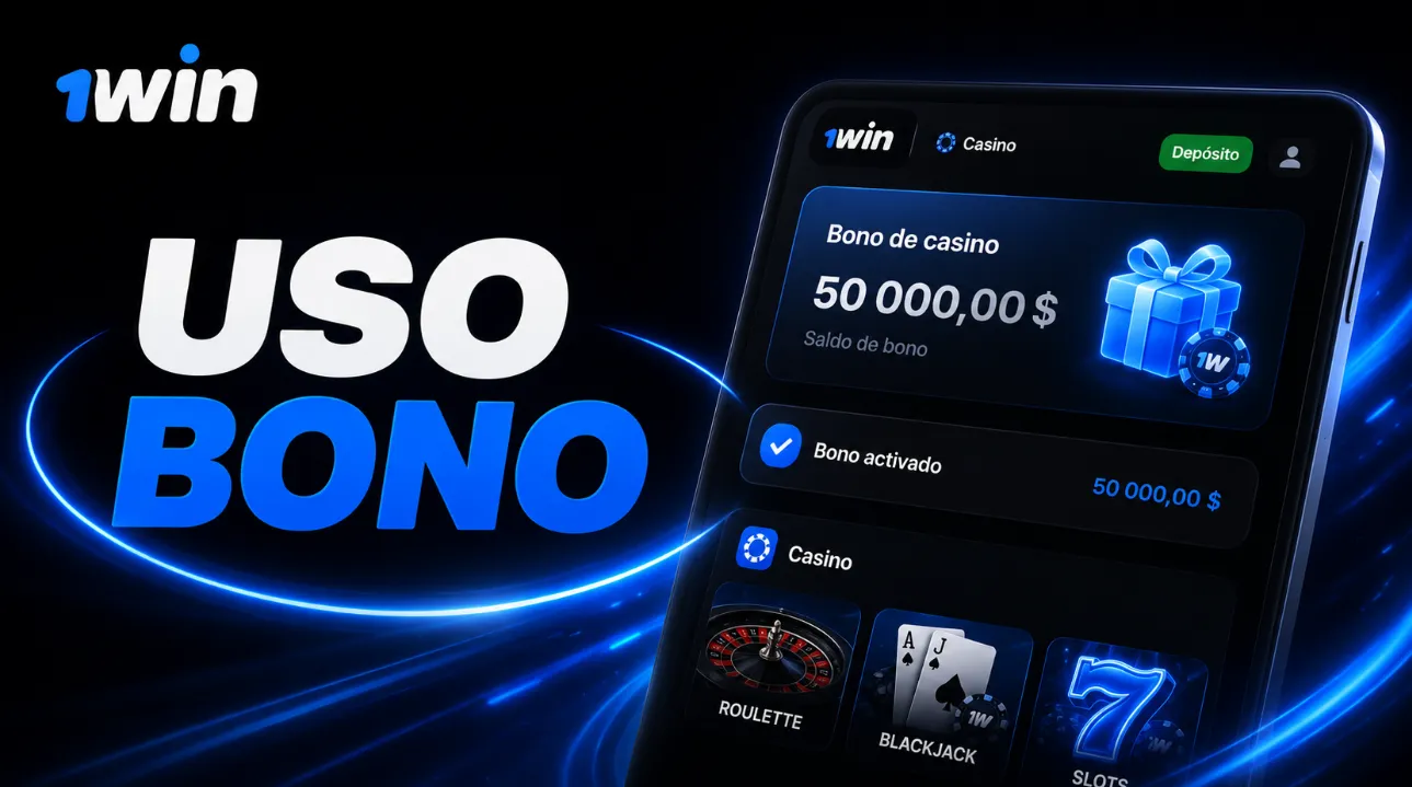 Uso del bono de casino en 1win